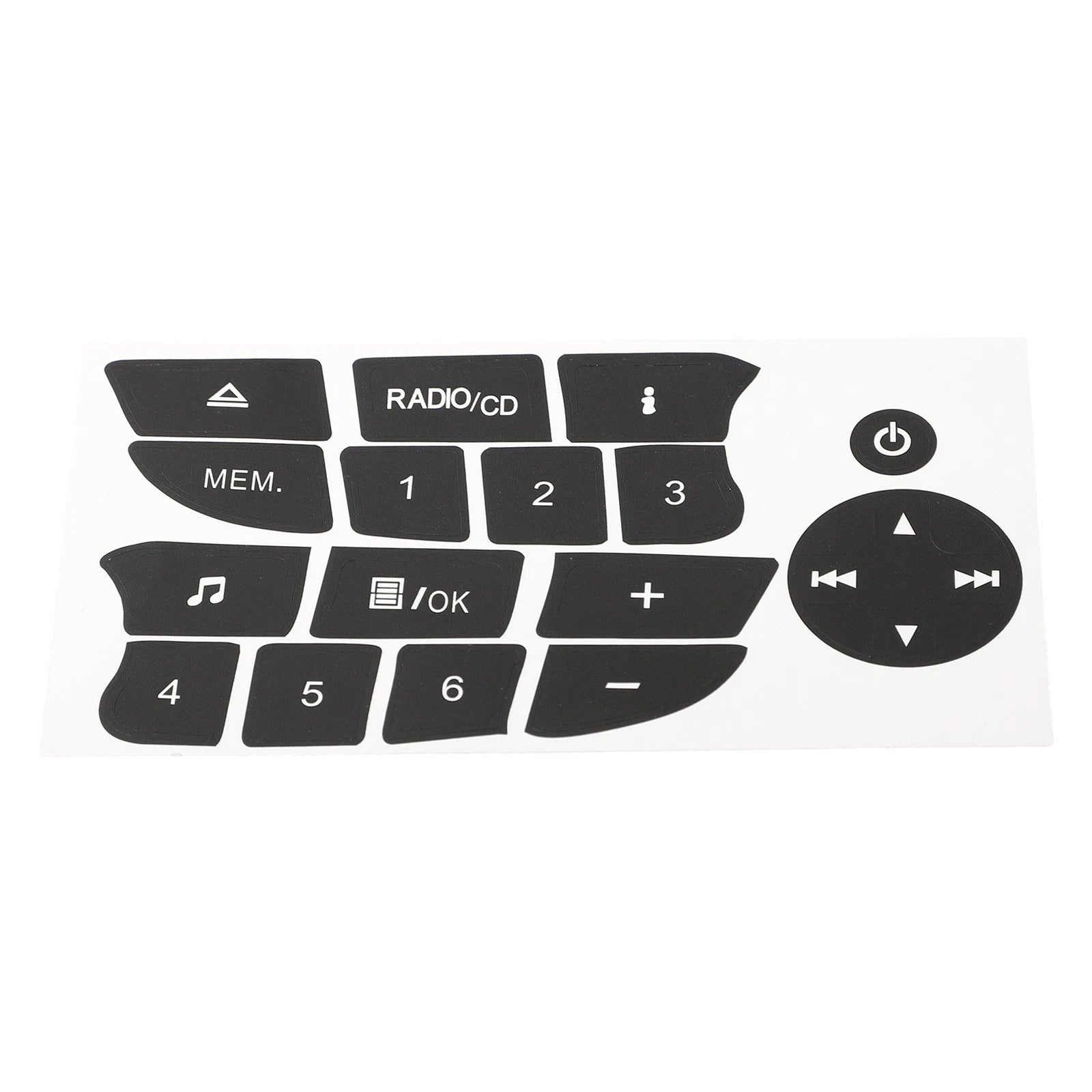 Radio Control Button Repair Sticker For Renault Long Lasting And