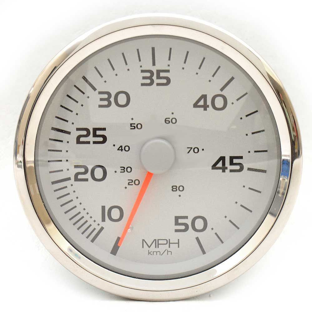 Teleflex Boat Oversized Speedometer Gauge 4 1/4 Inch Silver by Teleflex