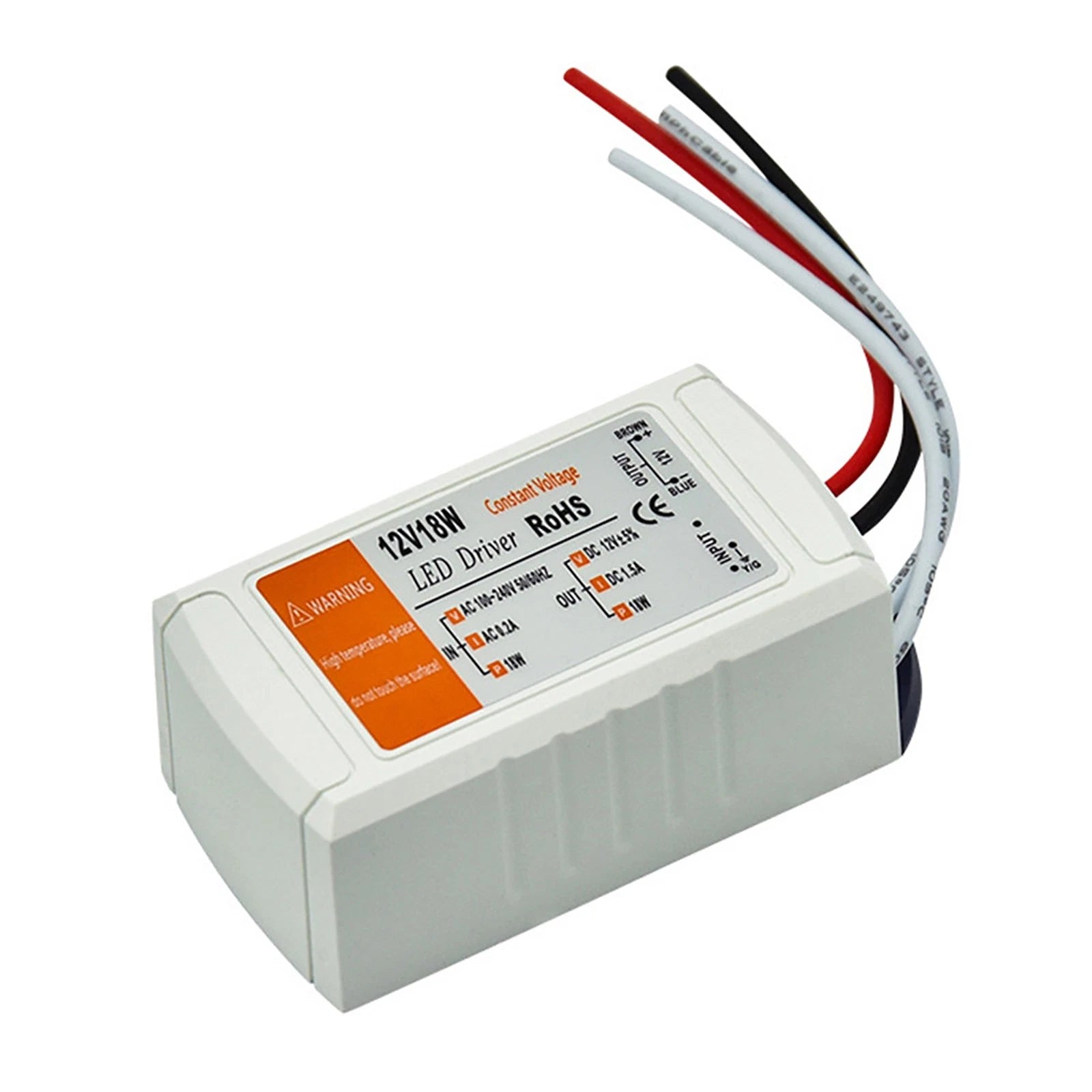 Ac 120V/240V To Dc 12V Converter 18W Led Driver Adapter For Led Strip