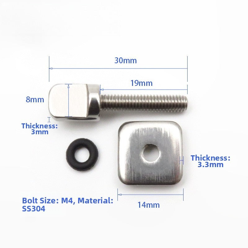 SS304 Stainless Steel Surfboard Fin Screws Set