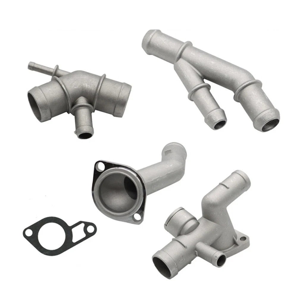 Aluminum Thermostat Housing Set Coolant Pipe For Golf 18t Oem