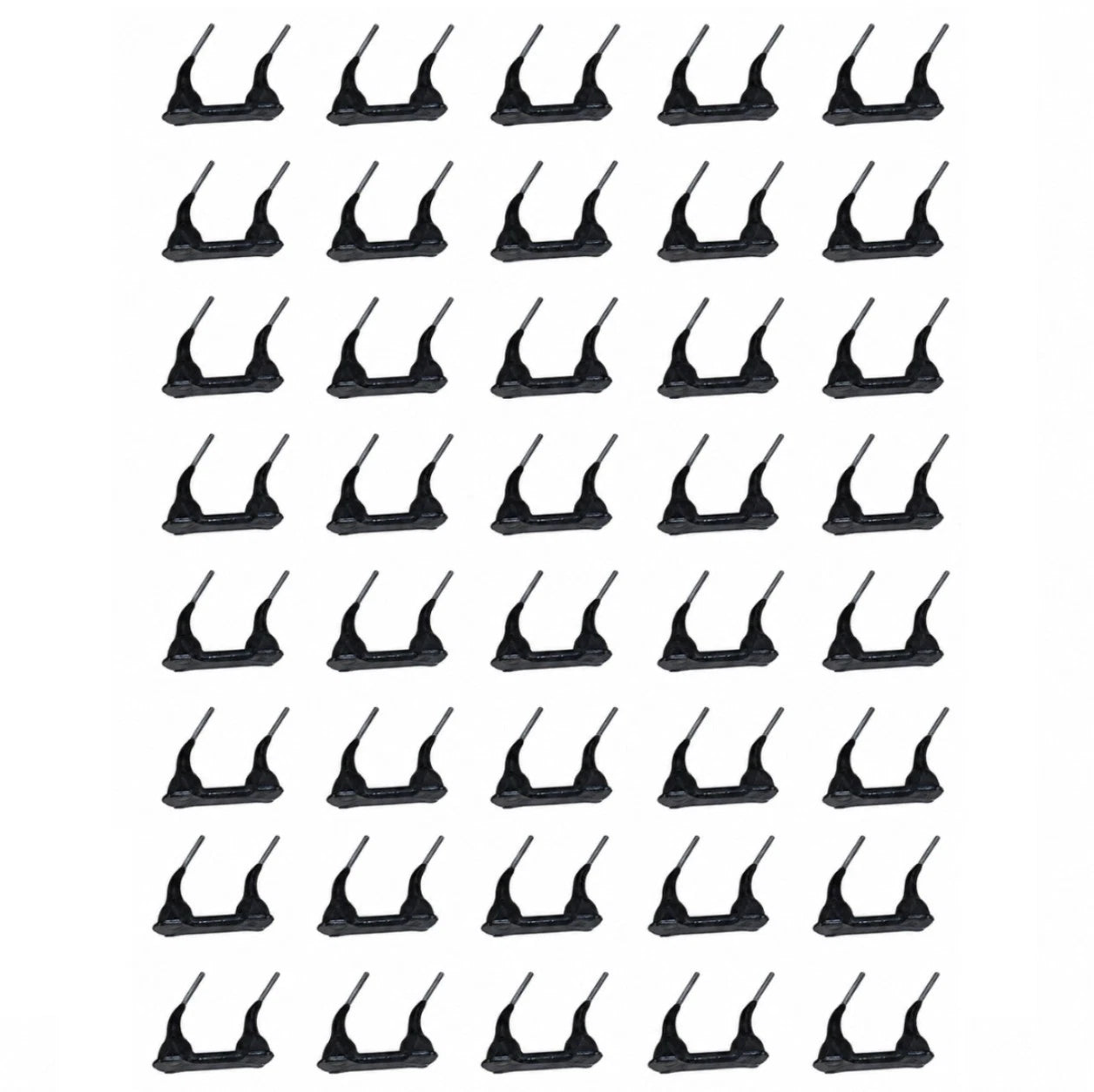Set Of 40 Double Tine Rubber Tooth Fits New Idea Fits Pequea Fits