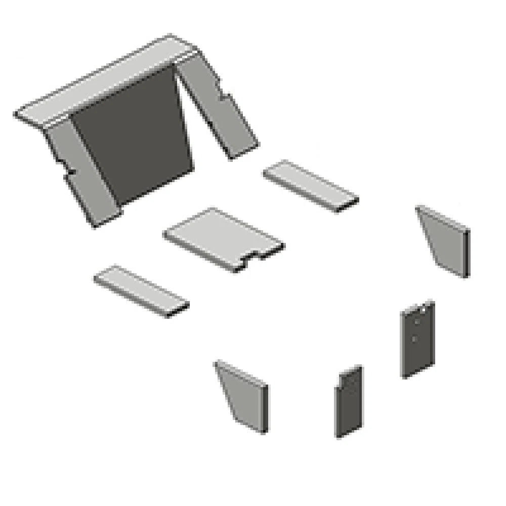 C86w Western Design Cab Foam Kit Fits Case-ih Tractor Models 886 986