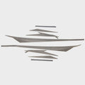 Crestliner Boat Graphic Decals 2201447 Raptor Hull Stickers by Crestliner