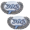 Triton Boat Raised Decals 300 T Blue Silver Tan by Triton