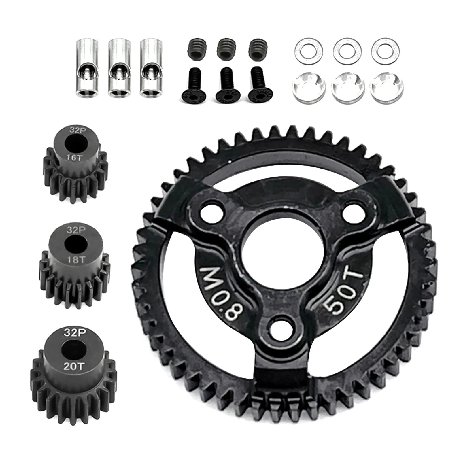 0.8m 32p Spur Gear 50t 16t 18t 20t For Traxxas Slash 2wd Vxl Xl-5