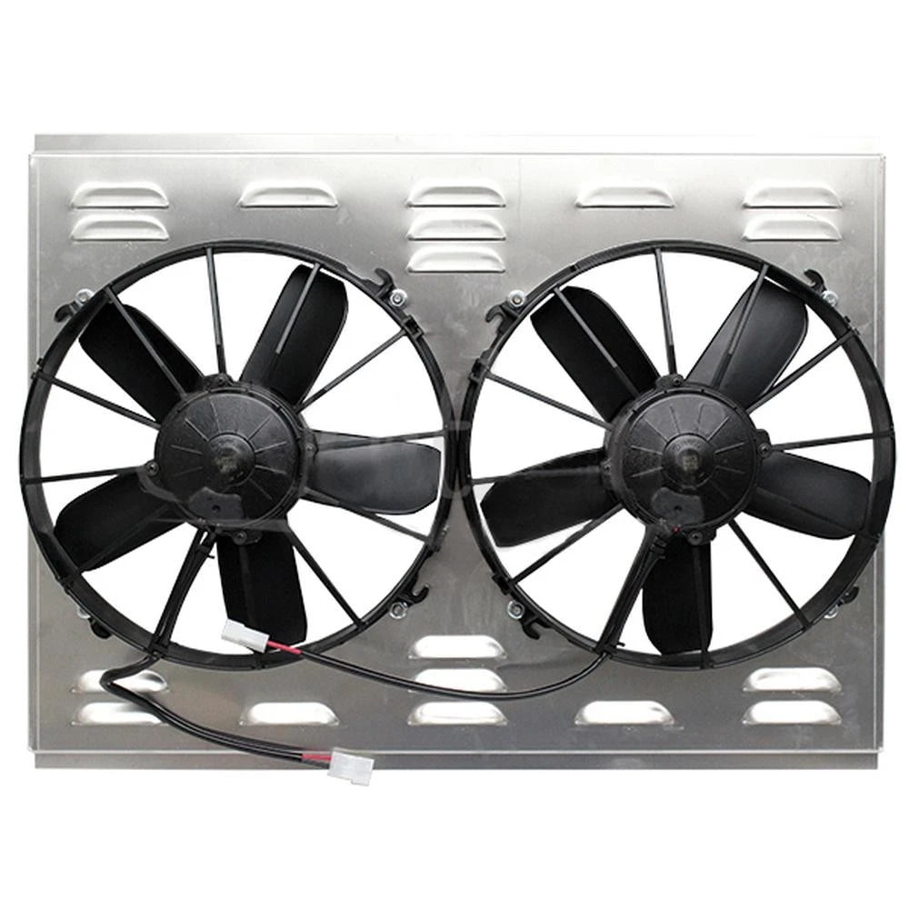 Z40076 Dual High Cfm 12" Electric Fan & Shroud - 18 1/8 X 26 X 4 3/8