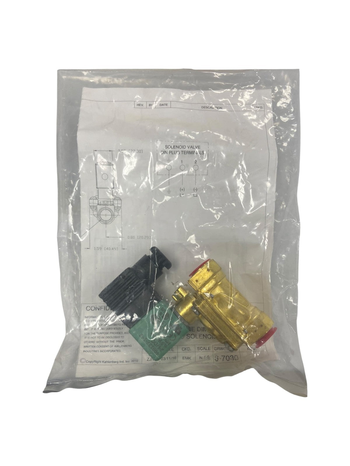 Asco Sc8238t402, Brass Solenoid Valve 3/8" 120vac, New Oem
