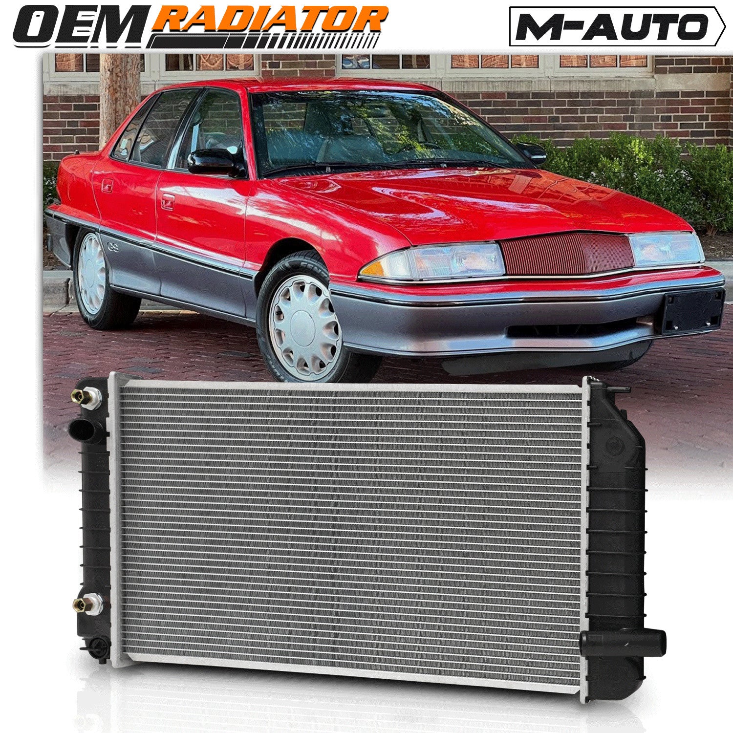 1344 Aluminum Core Radiator OE Replacement fit 1992-199