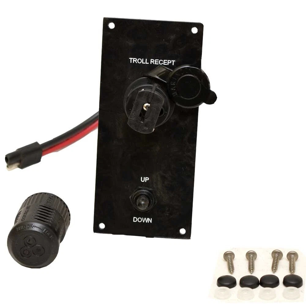 Marine Boat Trolling Motor Panel | W/ Plugs