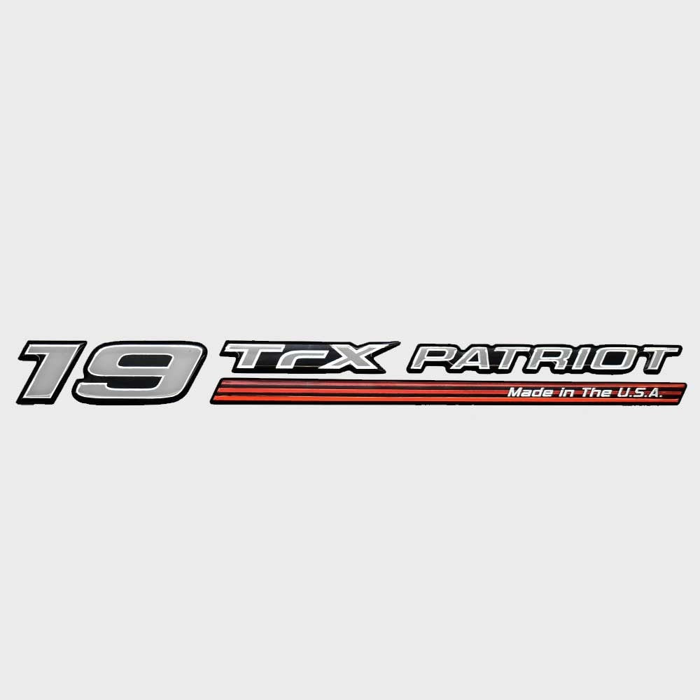 Triton Boat Raised Decal 1969164 | 19 TrX Patriot 15 7/8 x 1 1/2 InchO