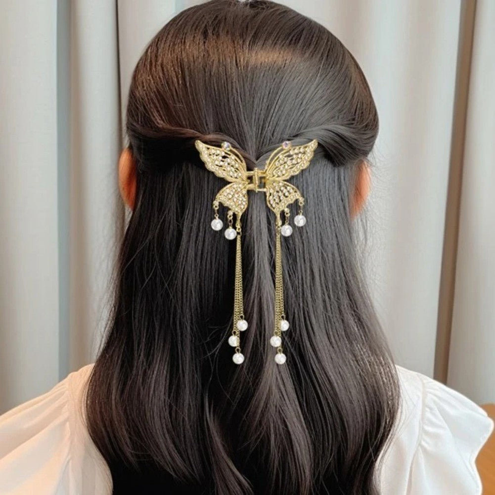 Fashionable Butterfly Tassel Hair Accessory
