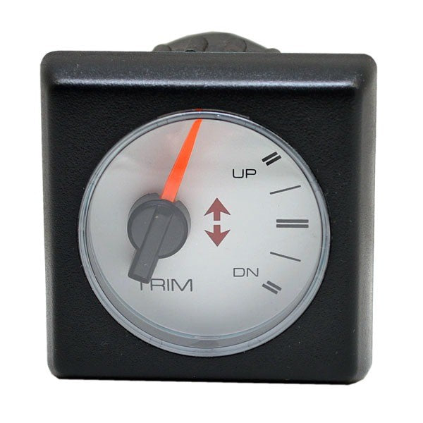 Faria Boat Trim Gauge 2 Inch Black White by Faria