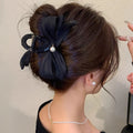 Pearl Bow Tie Hairpin for Women