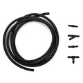 2m Black Rubber Windscreen Wiper Washer Jet Pumps Tube Pipe Hose