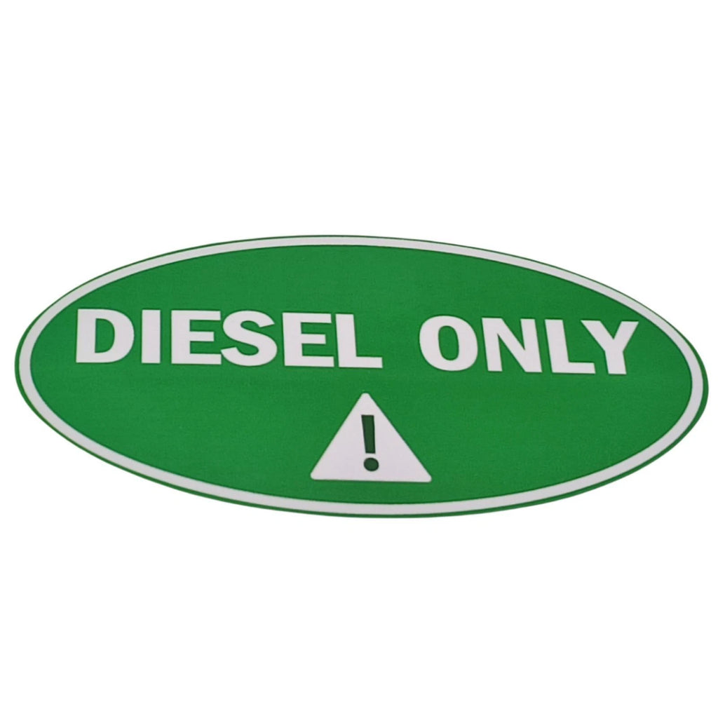 Diesel Only Round Sticker Decal for Gasoline Truck Label Vinyl Car