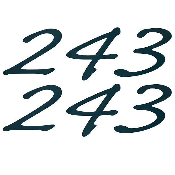 Rinker Boat Decal 243 Dark Green 6 3/4 Inch by Rinker