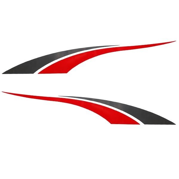 Graphic Decals Tracker Red Charcoal Stickers by Tracker