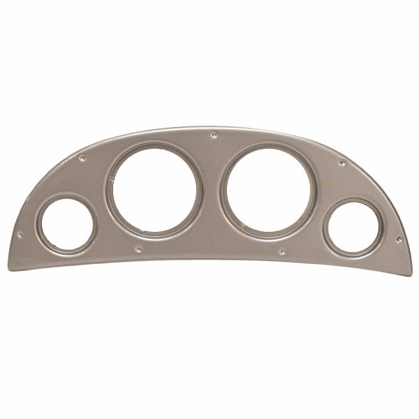 Lund Boat Dash Gauge Panel 2101290 | Blank Silver 17 x 3/8 x 5 1/2 Inc