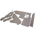 Amss20010 Qwik Fit Lower Cab Kit, Brown