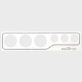 Sea Fox Boat Blank Gauge Panel White Aluminum by Sea Fox