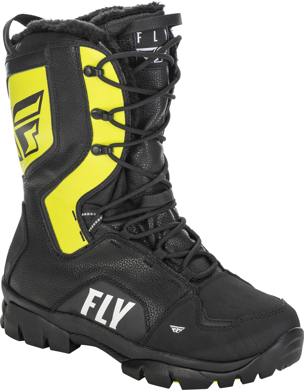 Fly Racing Marker Snow Boots Men’s Us 10 Black/grey/hi-<wbr/>vis