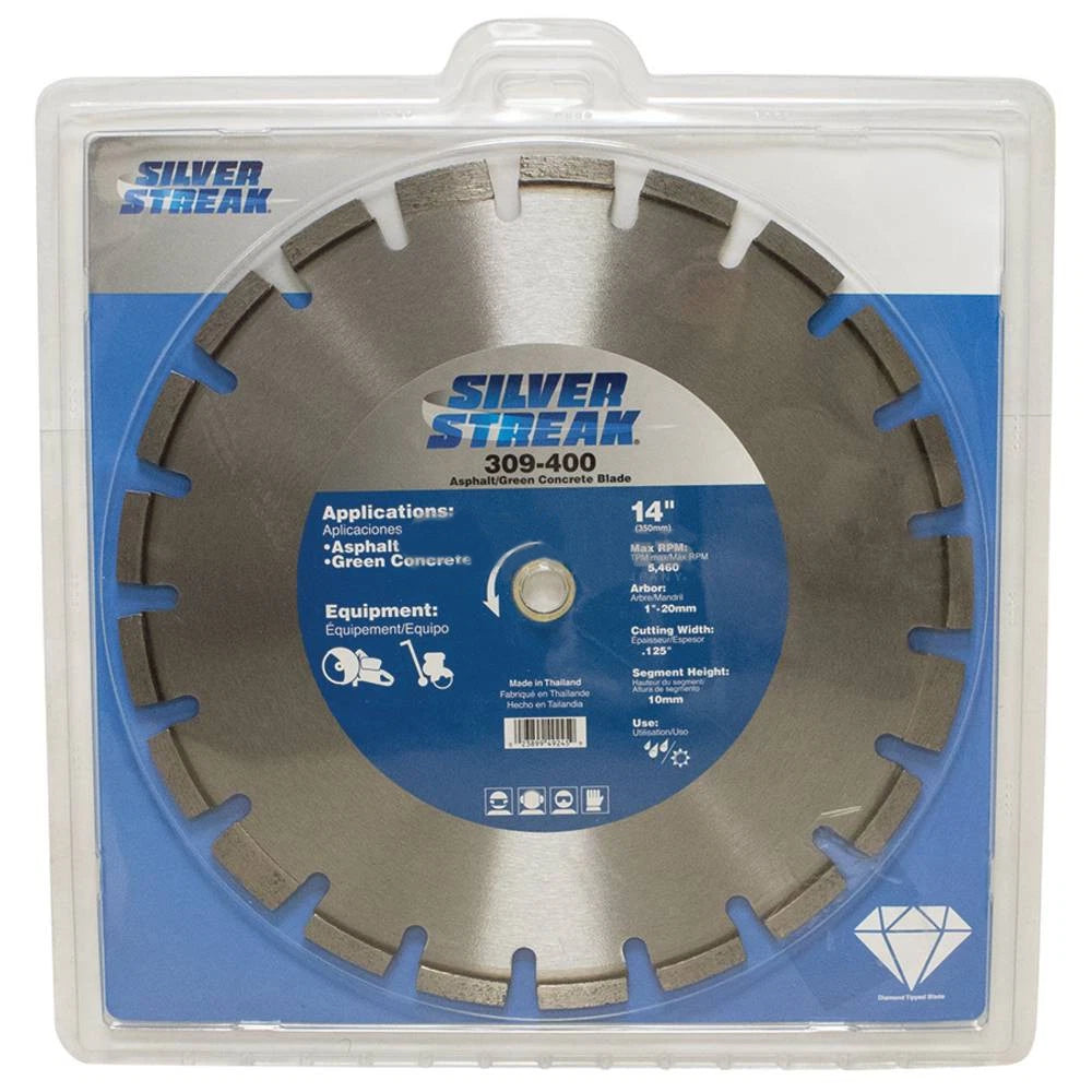 309-400 Asphalt/green Concrete Blade