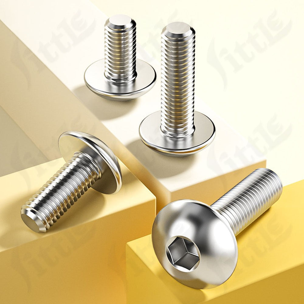 Button Head Screws Allen Key Socket Dome Bolts