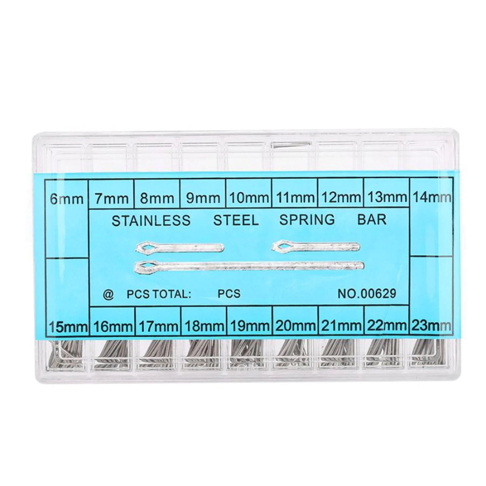 Box 6-23mm Watch Band Link Cotter Pin Assortment 0.9mm Bracelet Strap