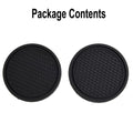 Car Coasters 2pcs Black