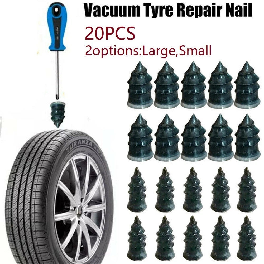 20 * Car Vacuum Tire-repair Kit Set Tubeless Tyre Repair Rubber Nails