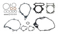 Full Gasket Set For Yamaha Xt 600 Ze Tenere 1990
