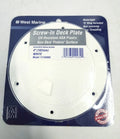 West Marine 11743093, Screw In Deck Plate, Uv Resistant Asa Plastic