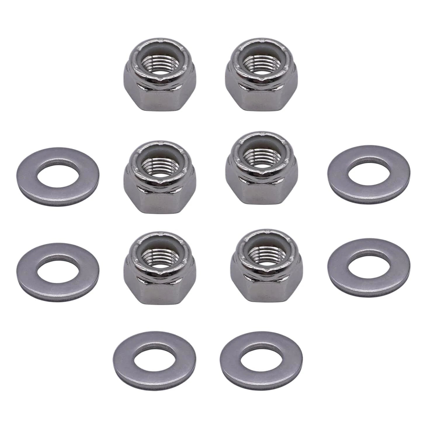 6 Packs Install Hardware Nut & Washer Kit for Mercury Marine