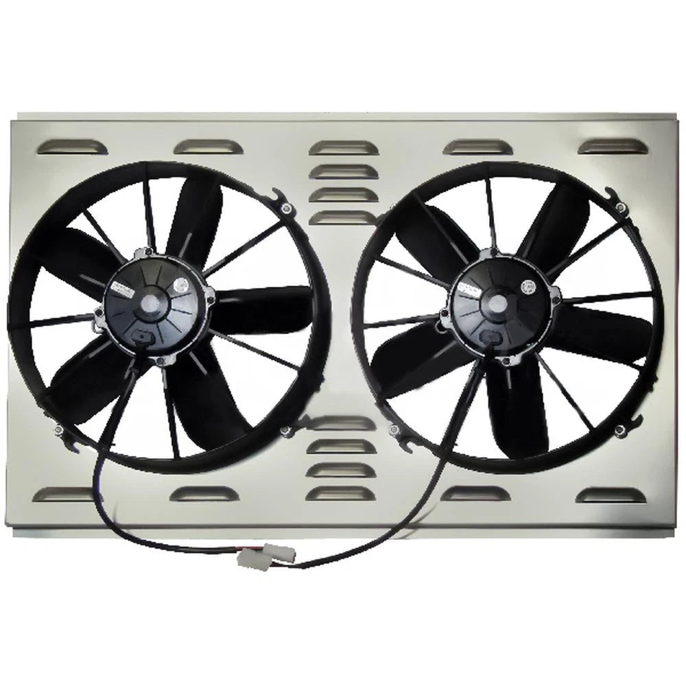 Z40099 Dual High Cfm 12" Electric Fan & Shroud - 17 1/4 X 28 X 4 1/4