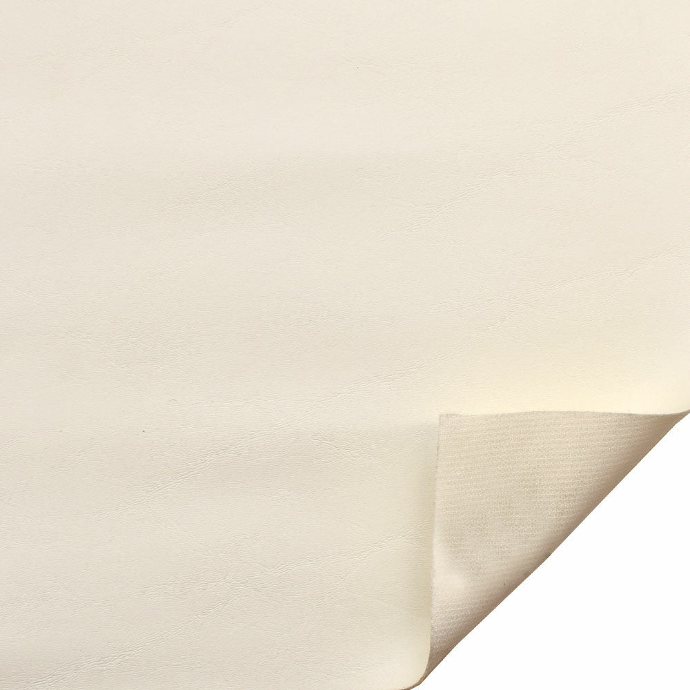 Knit Back Faux Leather Vinyl Boat Off White