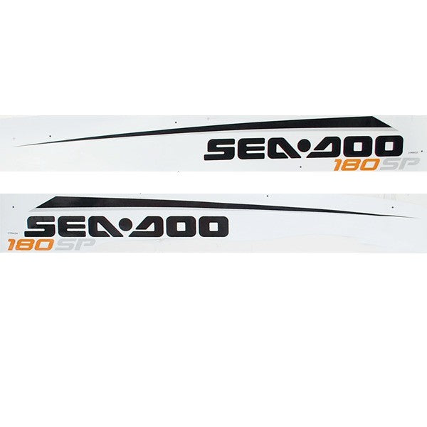 Boat Decal Set Sea Doo 180 SP Black Orange Silver by Sea Doo