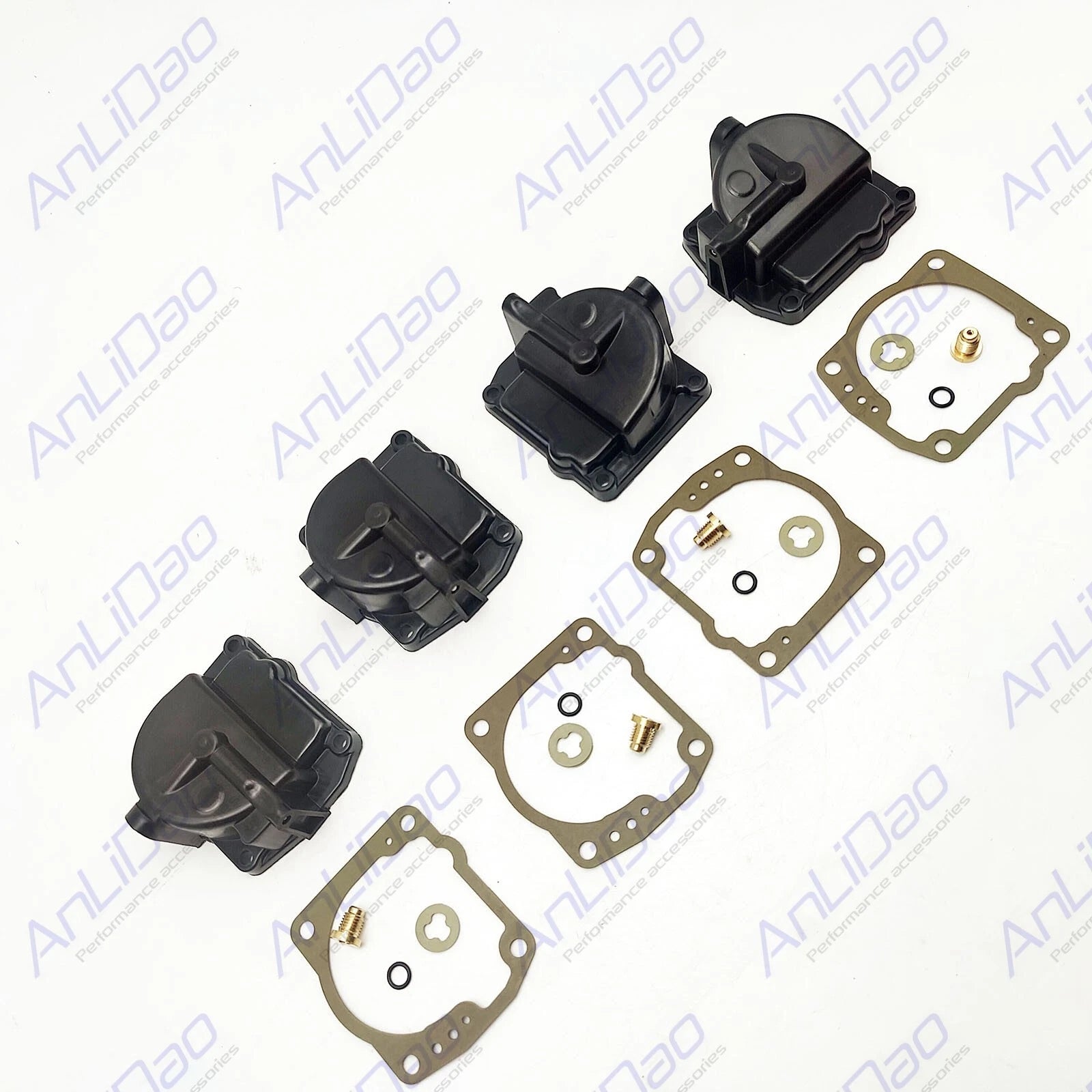 4pcs Fit Johnson Evinrude Carburetor Float Bowl Chamber W/gasket