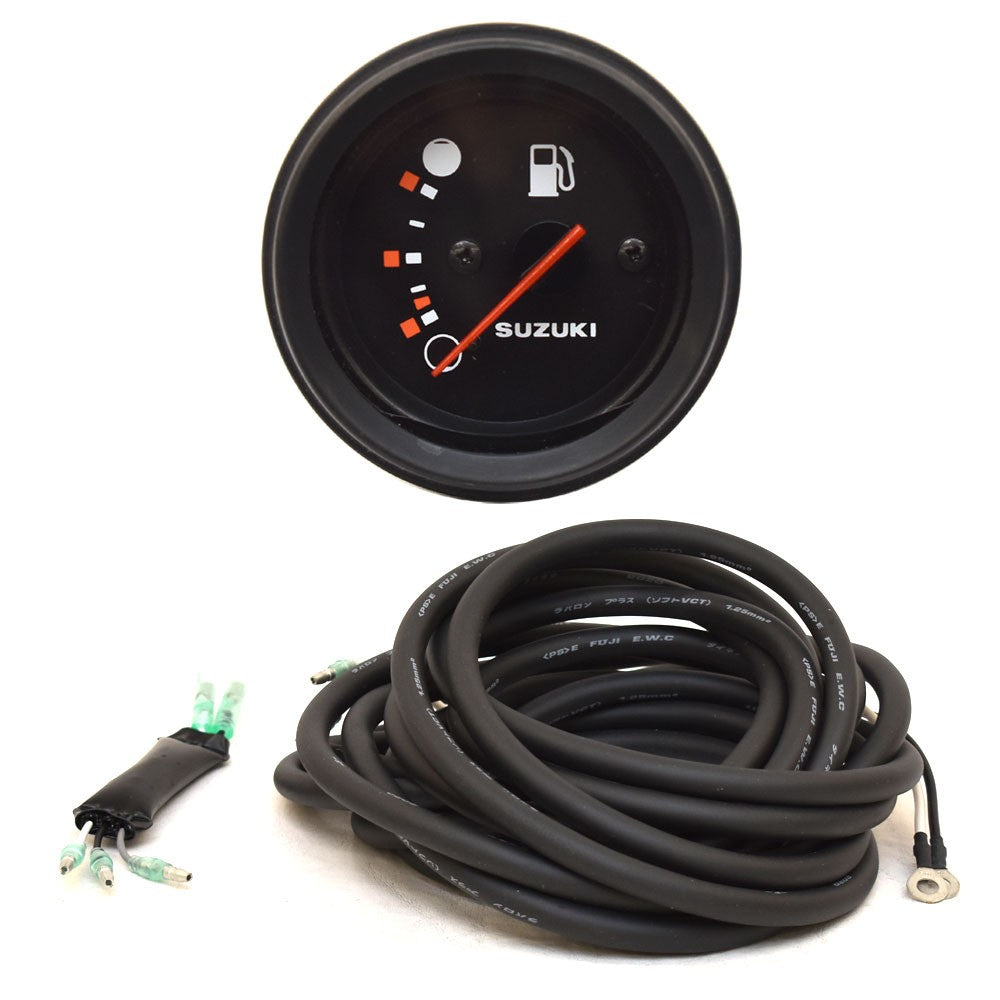 Suzuki Boat Fuel Gauge 34300-93J02 2 Inch Black w/ Harness by Suzuki