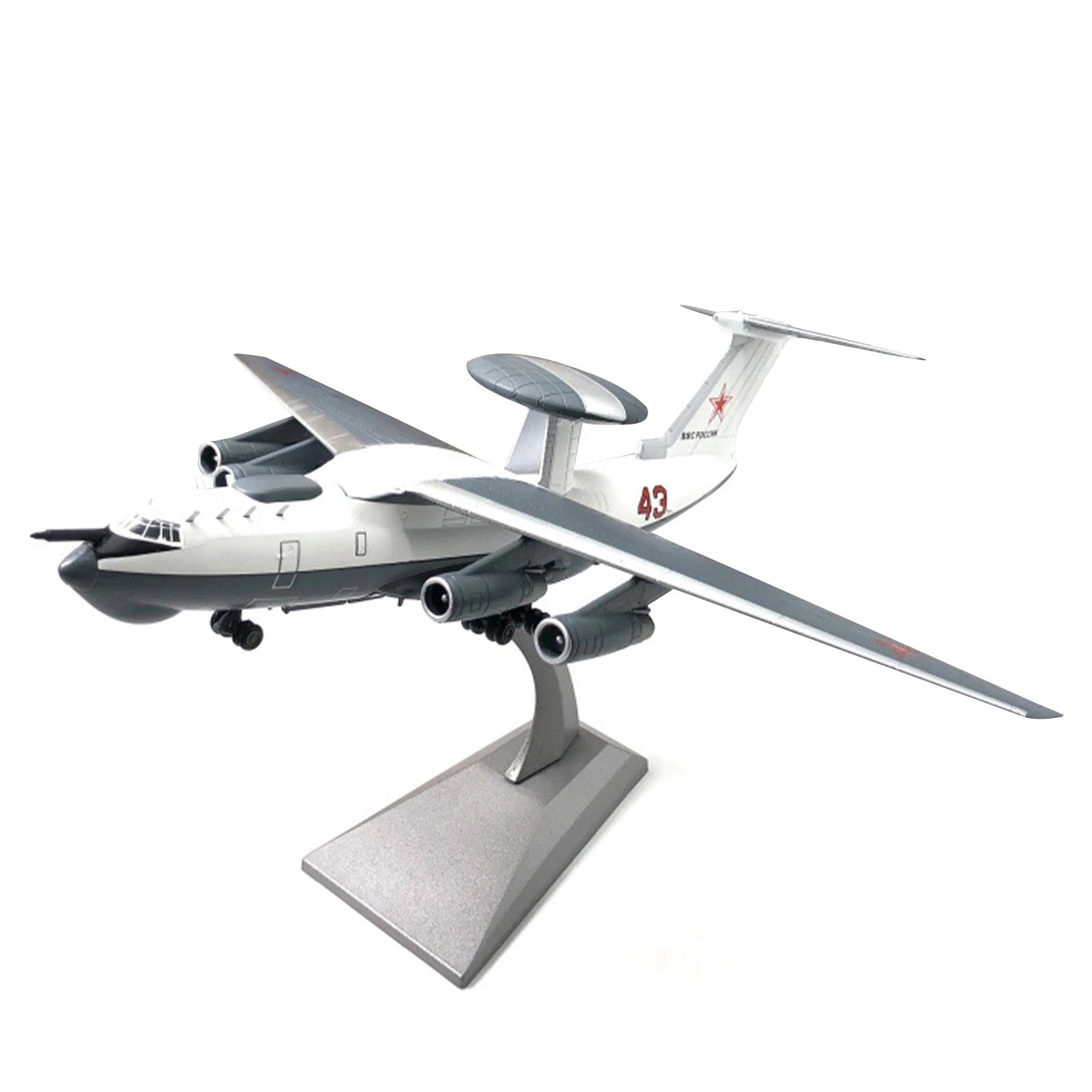 23cm 1:200 Beriev A-50 Mainstay Early Warning Aircraft Military Model