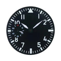 Green Luminous 38.9mm Black Watch Dial + Hands For Eta 6497 Watch