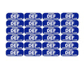 DEF Diesel Exhaust Fluid Sticker Decal Weatherproof Warning Notice 24 Pcs