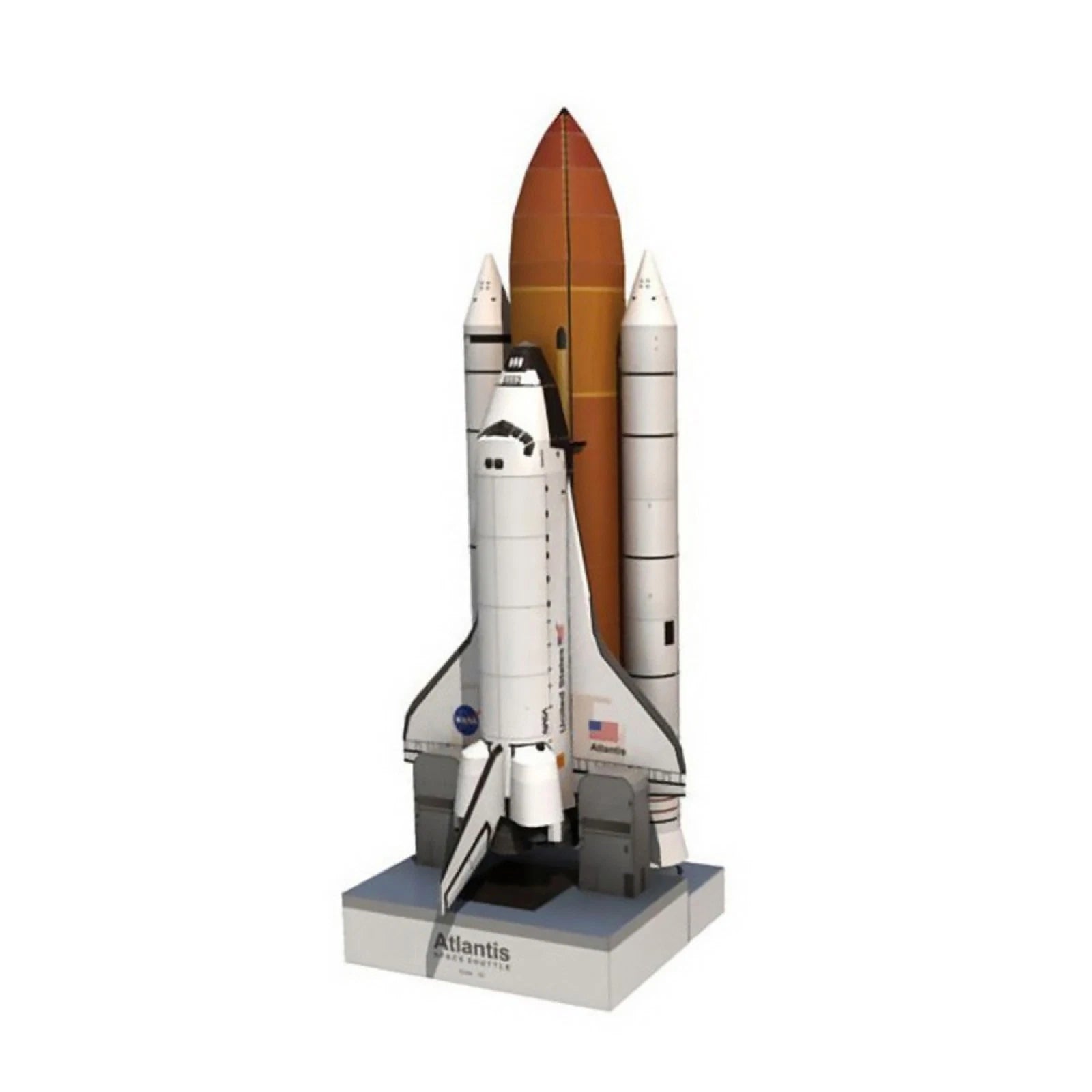 Paper Model 1: 150 Space Shuttle Atlantis Handmade Space Rocket Diy