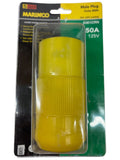 Marinco 6361crn 50a 125V Yellow Male Locking Shore Power Plug