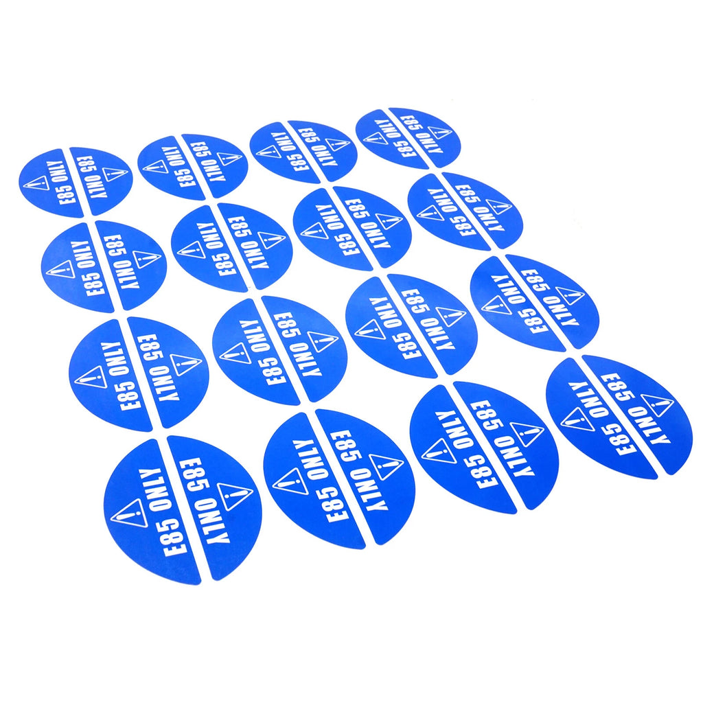 E85 Only Decal Round Sticker for Gas/Diesel Fuel Warning Label