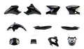 Complete Fairing Kit For Yamaha Ybr 125 2014-2017 Plastics Panels