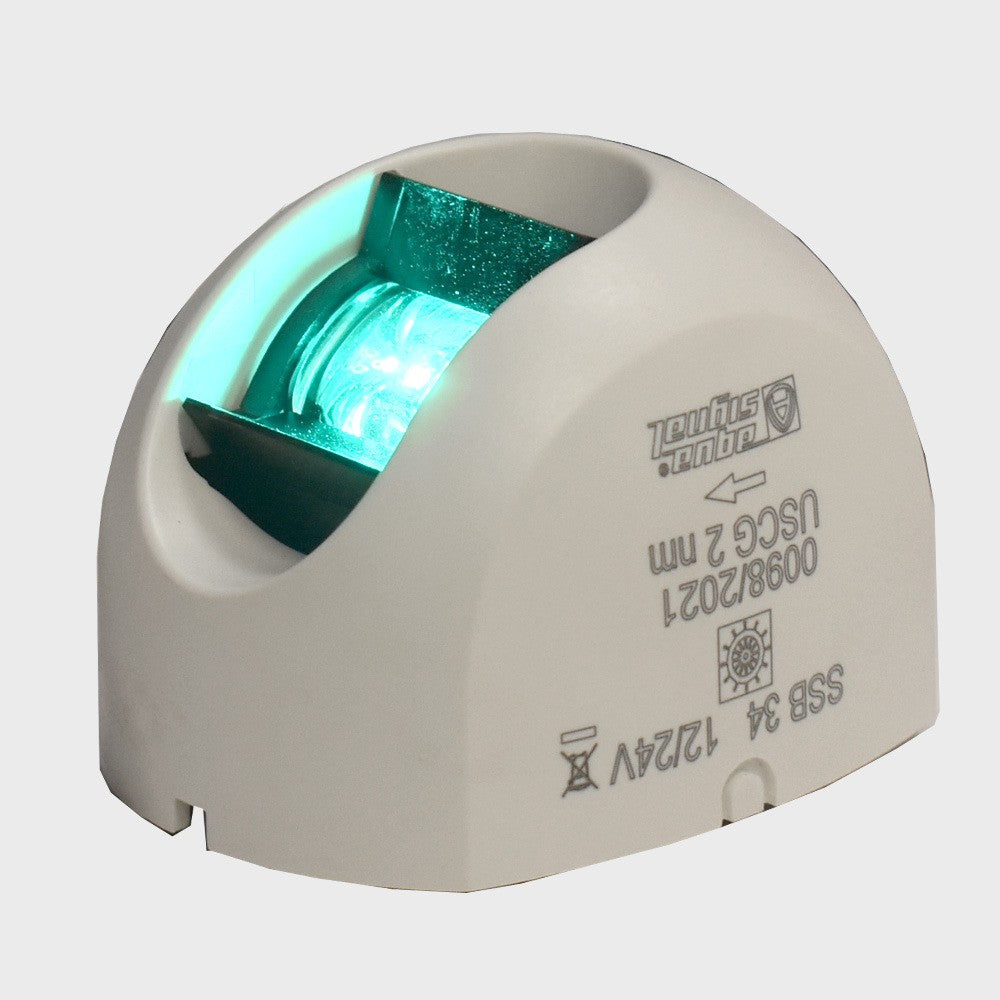 Aqua Signal Boat LED Navigation Light | Series 34 12/24V STBDOpens in 