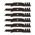 Six (6) Interchangeabl<wbr/>e Toothed Mulching Blades Fits John Deere