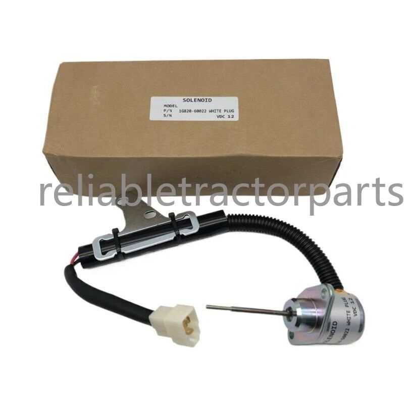For Kubota U15-3 D782 D902 Engine 12V Fuel Shutdown Solenoid Parts