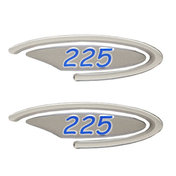 Four Winns Boat Raised Decals OEM Silver Blue